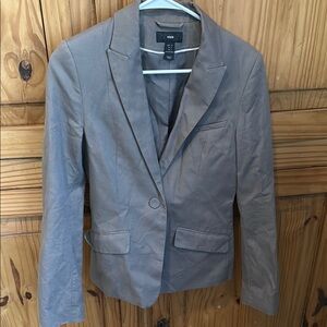 H&M Gray Tailored Blazer Suit Jacket Size 6